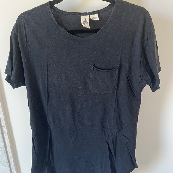 Men's Urban Outfitters Black Long T-Shirt - Picture 1 of 4